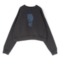 Air Jordan x IH Cropped Fleece Crew-Neck Sweatshirt (Black)